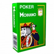 Jeu de 54 cartes Modiano format poker - Vert clair