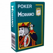 Jeu de 54 cartes Modiano format poker - Vert foncé