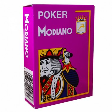 Jeu de 54 cartes Modiano format poker - Violet
