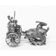 Shang or Chou Chinese: Two horse Heavy Chariot with driver, archer and halberdier