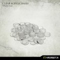 Clear Acrylic Bases: Round 25mm (50) 0