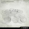Clear Acrylic Bases: Round 50mm (15) 0