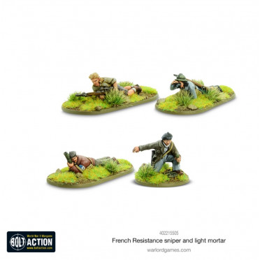 Bolt Action - French Resistance Sniper and Light Mortar Teams