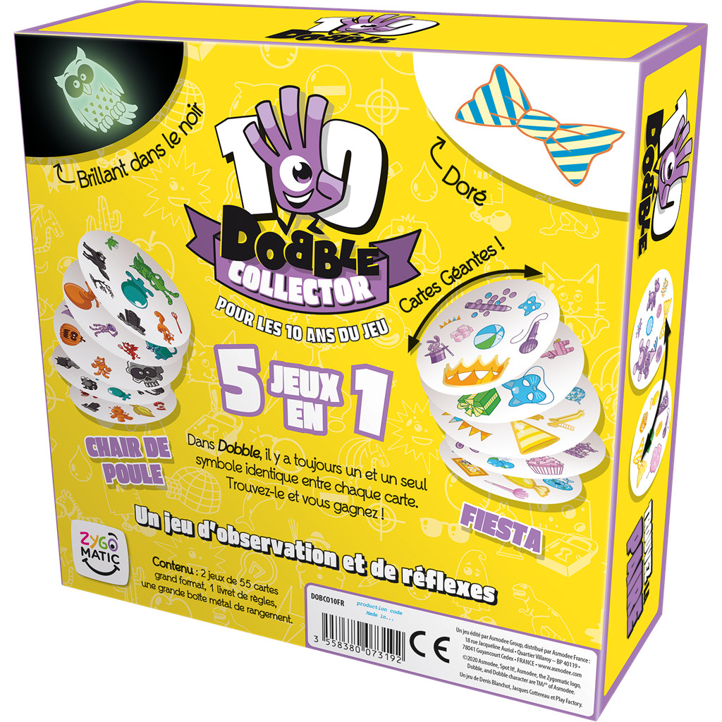Buy Dobble Collector 10 ans - Board games - Zygomatic