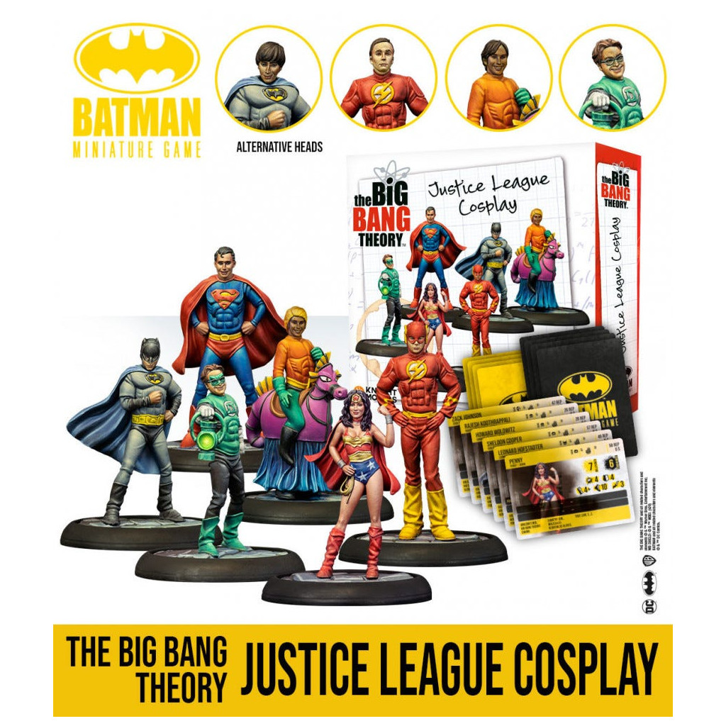 Buy Batman Miniature Game: The Big Bang Theory Justice League Cosplay -  Knight Models - Miniatures games