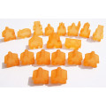 Carcassonne - Set de 19 Meeples- Frozen Orange 0