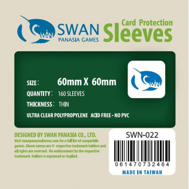 Swan Panasia - Card Sleeves Standard - 60x60mm - 160p