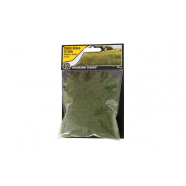Woodland Scenics - Static Grass Medium Green 12mm