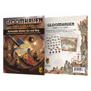 Gloomhaven - Jaws of the Lion : Removable Sticker Set & Map