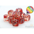 Set of 12 6-sided dice Chessex : Nebula 15