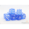 Set of 12 6-sided dice Chessex : Borealis 2