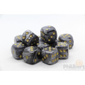 Set of 12 6-sided dice Chessex : Lustrous 1