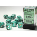 Set of 12 6-sided dice Chessex : Marble 3