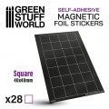 Square Magnetic Sheet Self-Adhesive - 40x40mm 0