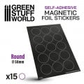 Rounds Magnetic Sheet Self-Adhesive - 50mm 0