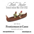 French-Indian War Frontiersmen in Canoe 1