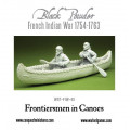French-Indian War Frontiersmen in Canoe 2