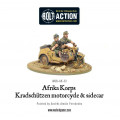 Bolt Action - Afrika Korps Kradschutzen Motorcycle & sidecar 1