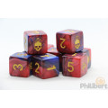 Yellow Sign Dice - Mark of the Necronomicon Blood and Magick D6 set 0