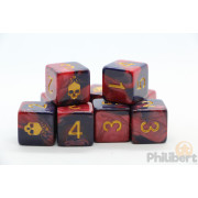 Yellow Sign Dice - Mark of the Necronomicon D6 set