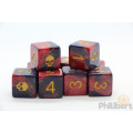 Yellow Sign Dice - Mark of the Necronomicon D6 set 0