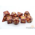 The Brand of Cthulhu Dice - Red Polyhedral Set 2