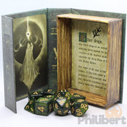 Set de 9 Dés JDR Elder Dice: Lovecraft Elder Sign Green