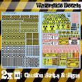 Waterslide Decals - Caution Strips and Signs 0
