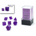 Set de 7 Mini Dés JDR Chessex : Borealis Royal Purple / Gold Luminary 1