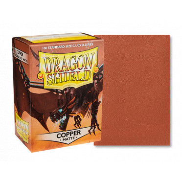 Dragon Shield - 100 Standard Sleeves Matte Couleur Copper