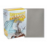 Dragon Shield - 100 Standard Sleeves Matte Couleur Silver