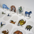 Flat Plastic Miniatures - Animals and Familiars - 62 Pieces 2