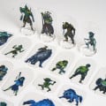 Flat Plastic Miniatures - Orcs and Goblins Horde- 31 Pieces 2