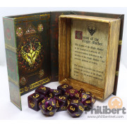 Set de 10 Dés JDR Elder Dice: Crown of the Night Mother - Mythic Glass and Wax Edition
