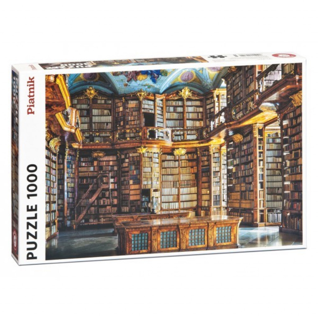 Buy Puzzle - Bibliothèque Monastère St Florian - 1000 Pièces - Piatnik -  Classic games
