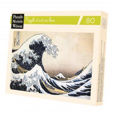 Puzzle - Hokusai - La Vague- 80 Pièces