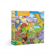 Puzzle - Ile des Dinosaures- 64 Pièces