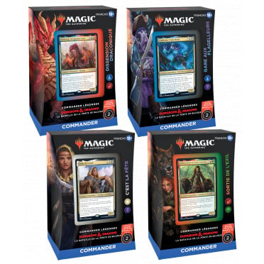 Magic The Gathering : Commander Légendes : La bataille de la Porte de Baldur - Lot des 4 Decks Commander