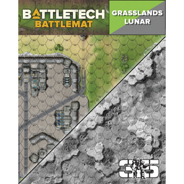 BattleTech - Battle Mat Grasslands/Lunar