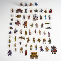 Flat Plastic Miniatures - Mankind - 62 Pieces 1
