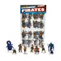 Flat Plastic Miniatures - Pirates - 62 Pieces 0