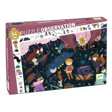 Puzzle Observation - Apprentis Sorciers - 54 Pièces