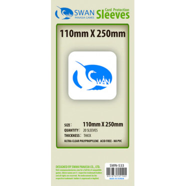 Swan Panasia - Card Sleeves Premium - 110x250mm - 20p