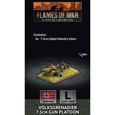 Flames of War - Volksgrenadier 7.5cm Gun Platoon