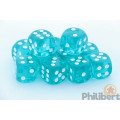 Set of 12 6-sided dice Chessex : Translucent 4