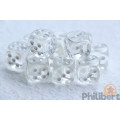 Set of 12 6-sided dice Chessex : Translucent 7
