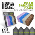 Foam Sanding Pads - Fine Grit Assortment x20 0