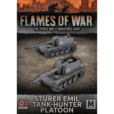 Flames of War - Sturer Emil Tank-Huner Platton