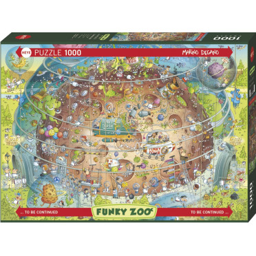 Puzzle - Funky Zoo Cosmic Habitat - 1000 Pièces