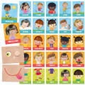 Flashcards Montessori - Émotions et actions 1